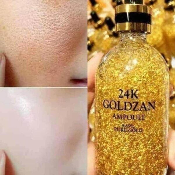 24k Goldzan Ampoule Serum 99.9% Pure Gold Face Essence