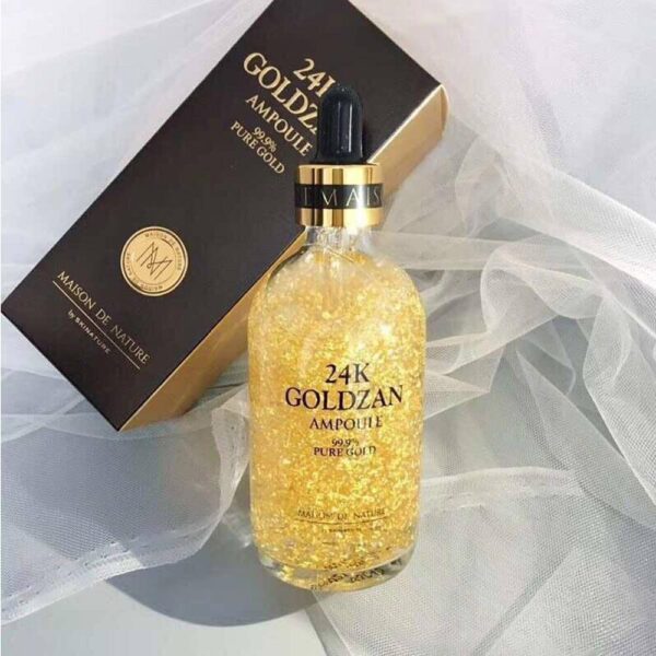24k Goldzan Ampoule Serum 99.9% Pure Gold Face Essence