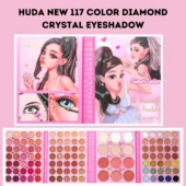 Close-up of Huda Beauty's 117 Color Diamond Crystal Eyeshadow, showcasing its shimmering texture
